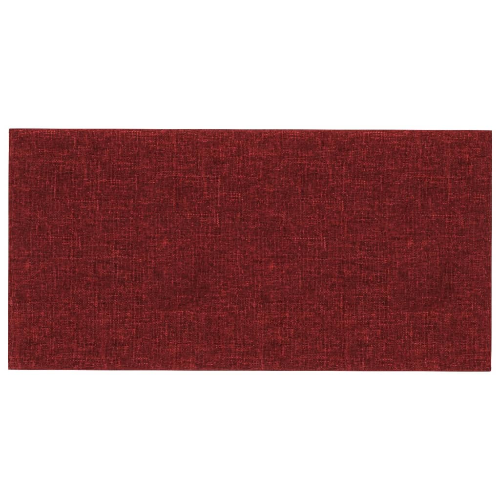 Panneaux muraux vidaxl 12 st 2,16 m² 60x30 cm de tissu rouge