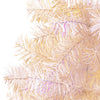 Vidaxl kunstkerstboom avec des extrémités irisées 120 cm PVC blanc