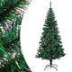 Vidaxl kunstkerstboom avec des extrémités irisées 150 cm en PVC vert