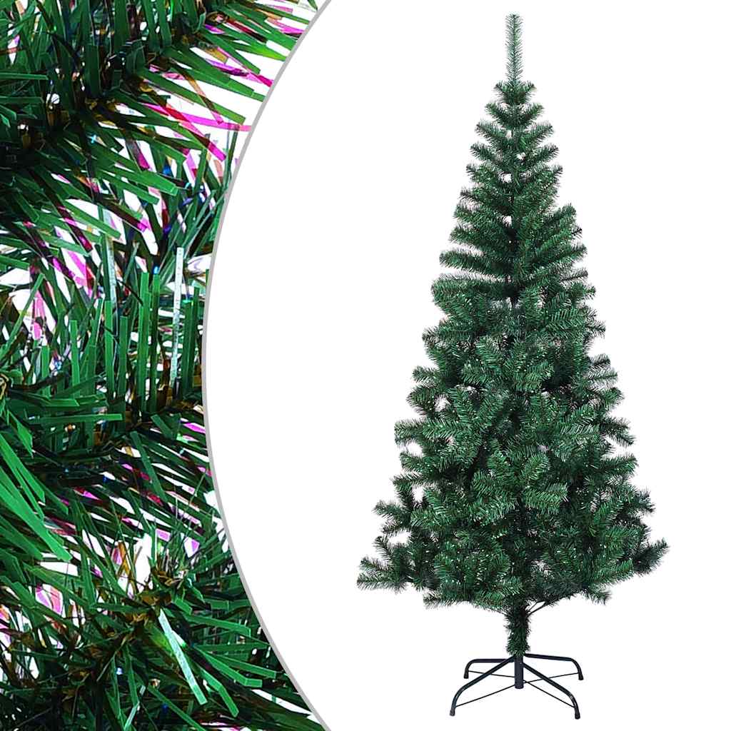 Vidaxl kunstkerstboom avec des extrémités irisées 180 cm en PVC vert