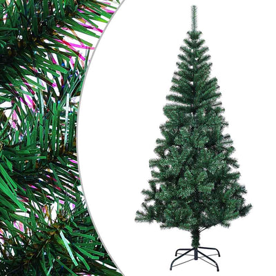 Vidaxl kunstkerstboom avec des extrémités irisées 180 cm en PVC vert