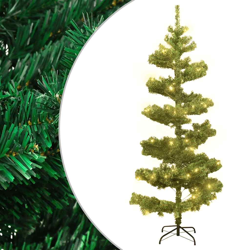 Vidaxl kunstkerstboom avec l'éclairage et le vert PVC standard de 150 cm