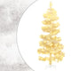 Vidaxl kunstkerstboom avec éclairage et PVC de 180 cm standard blanc