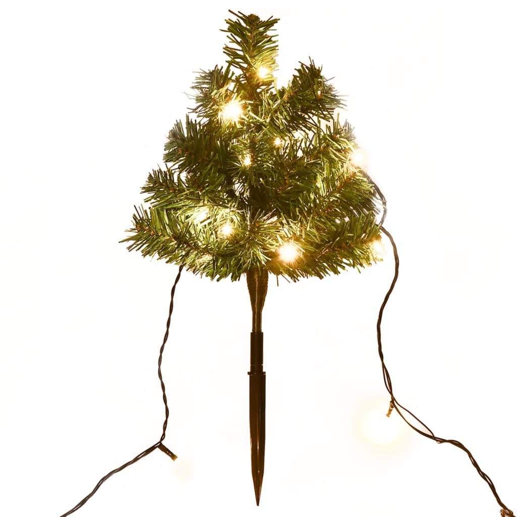 Vidaxl TUINPADKERSTS TRES 6 ST avec des LED blancs chauds 45 cm PVC