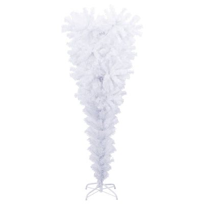 Vidaxl kunstkerstboom avec un retour inversé standard de 120 cm blanc