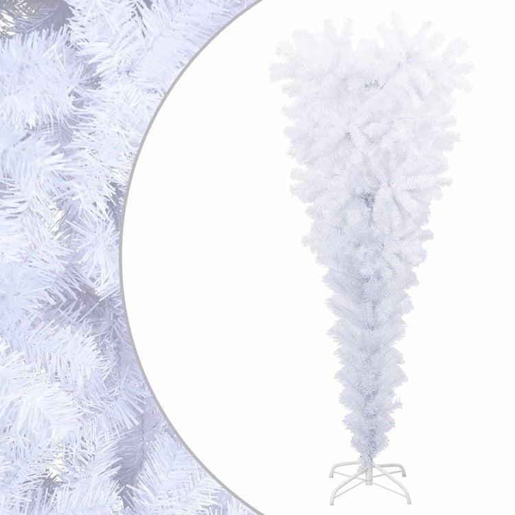 Vidaxl kunstkerstboom avec un blanc standard 150 cm blanc