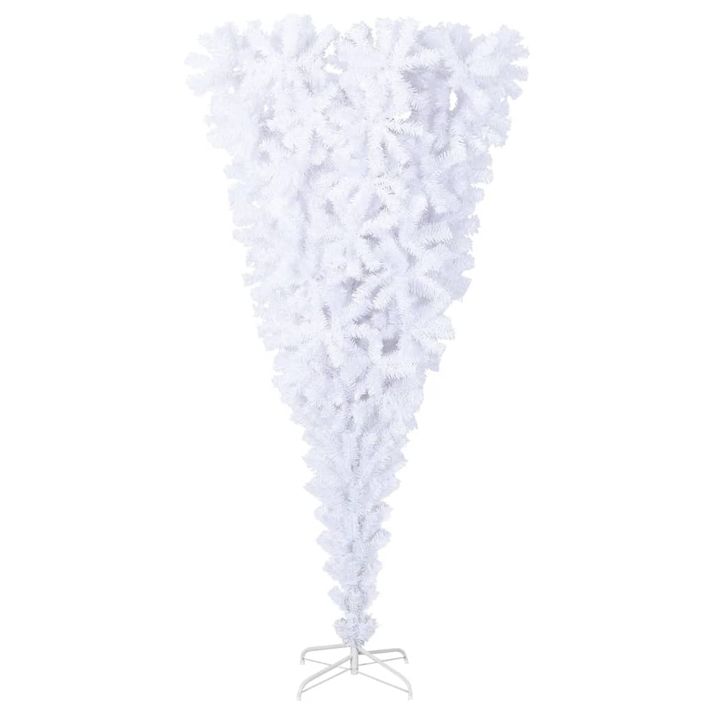 Vidaxl kunstkerstboom avec un blanc standard à 240 cm blanc