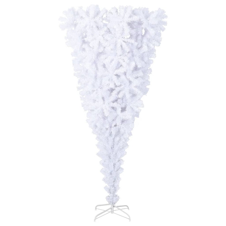 Vidaxl kunstkerstboom avec un blanc standard à 240 cm blanc