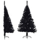 Vidaxl kunstkerstboom avec noire en pvc standard 120 cm noire