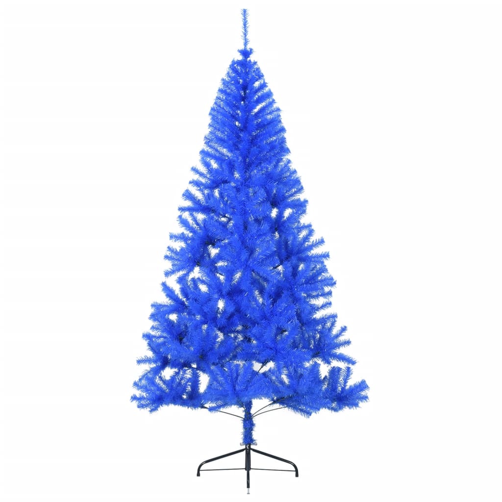 Vidaxl kunstkerstboom avec un demi-240 cm en PVC bleu standard