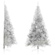 Vidaxl kunstkerstboom moitié avec de couleur argentée pour animaux de compagnie standard de 240 cm