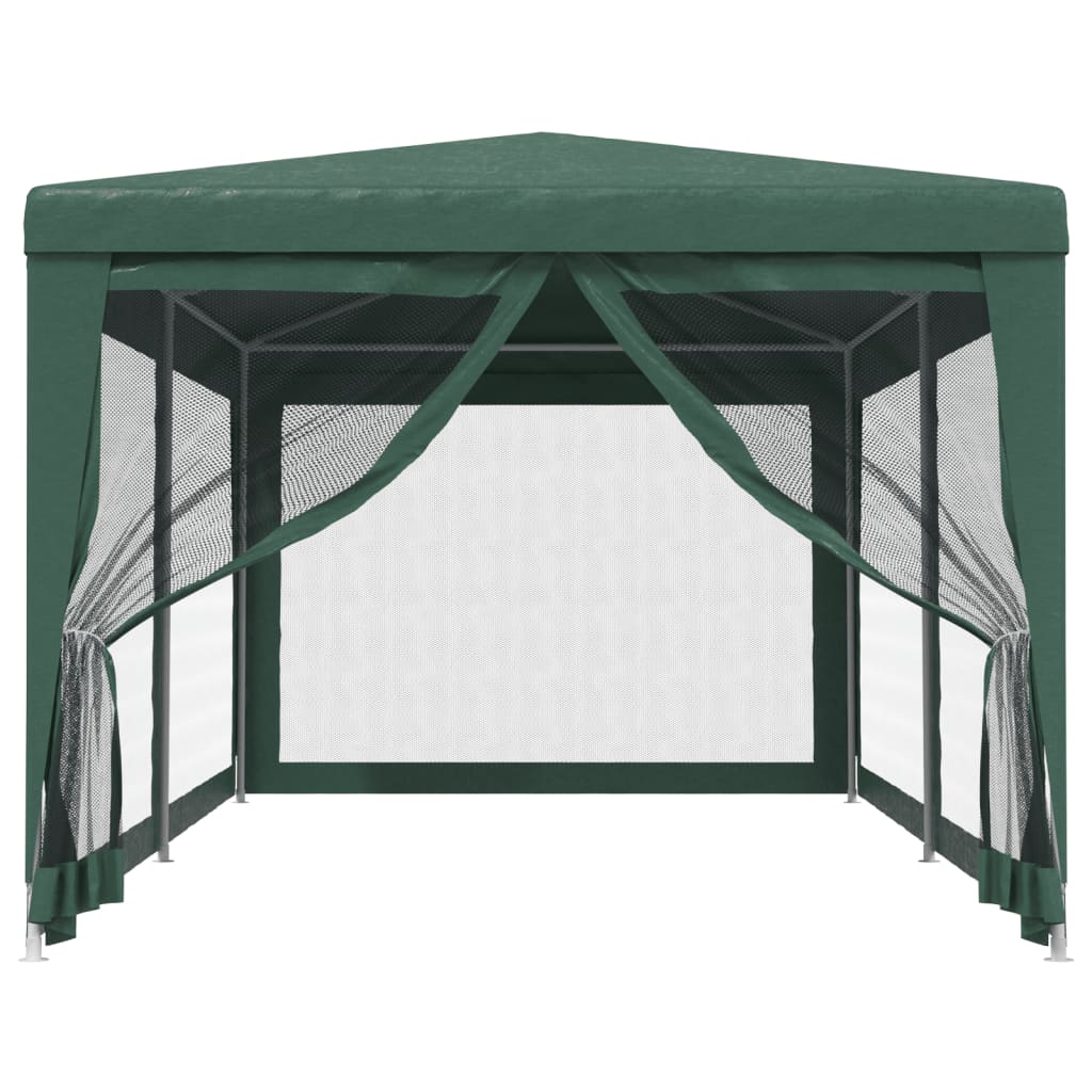 Tente de fête Vidaxl avec 6 murs latéraux de 6 maille 3x6 m vert HDPE