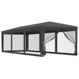 Tente de fête Vidaxl avec 8 murs latéraux en mailles 3x9 m anthracite HDPE -Colored - afbeelding 2