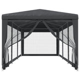 Tente de fête Vidaxl avec 8 murs latéraux en mailles 3x9 m anthracite HDPE -Colored - afbeelding 3