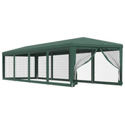 Tente de fête Vidaxl avec des parois latérales de 10 maille 3x12 m vert HDPE - afbeelding 2