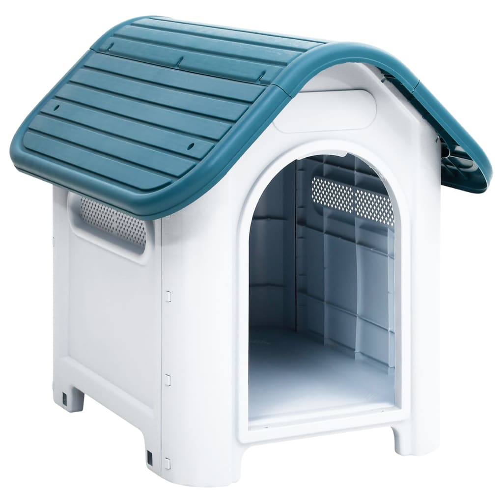 Vidaxl Dog Loft 59x75x66 cm Bleu polypropène