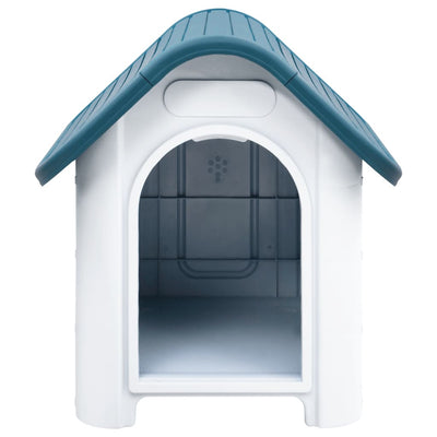 Vidaxl Dog Loft 59x75x66 cm Bleu polypropène