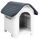 Vidaxl Dog Loft 59x75x66 cm Gray en polypropène