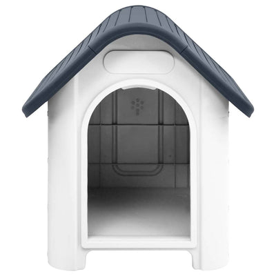 Vidaxl Dog Loft 59x75x66 cm Gray en polypropène