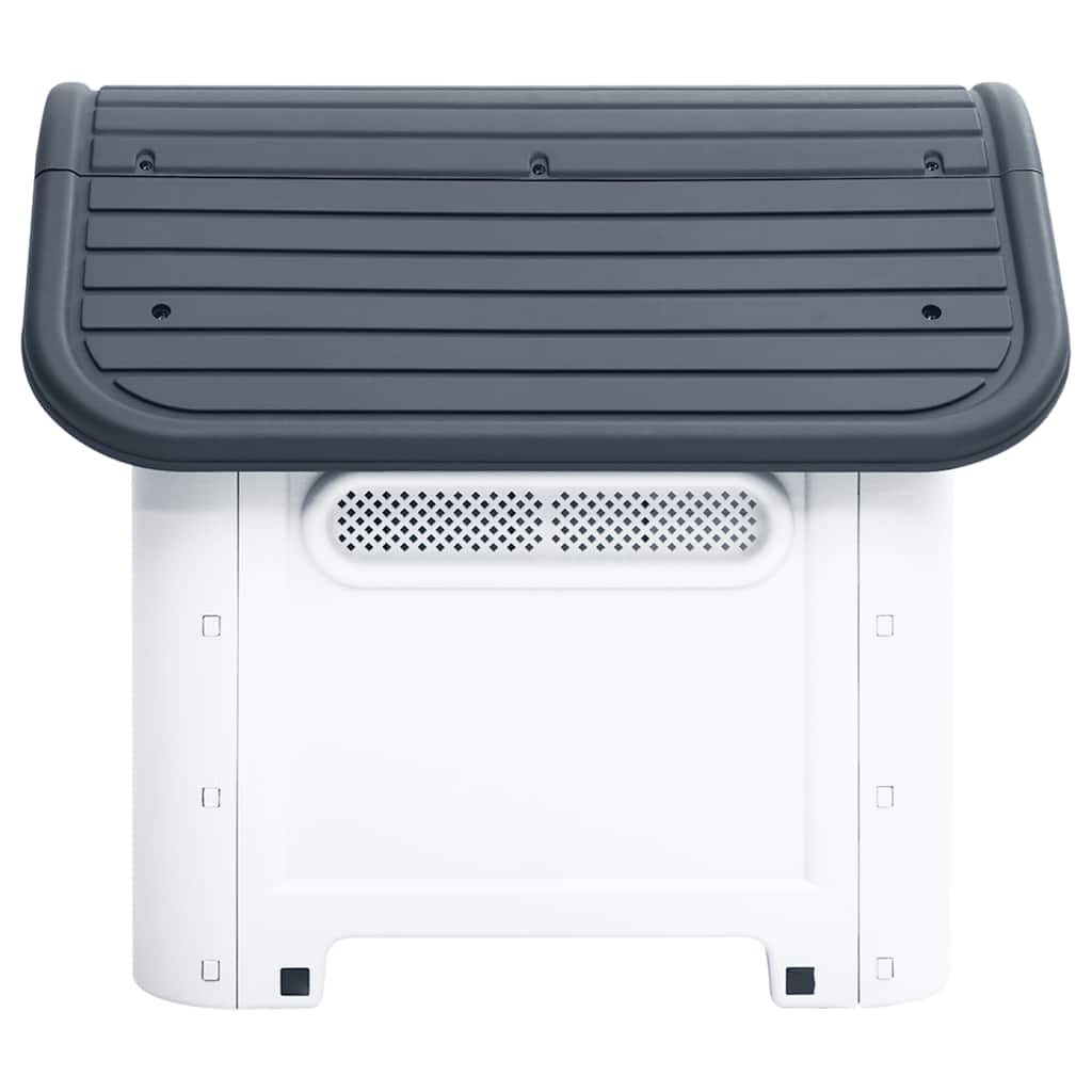 Vidaxl Dog Loft 59x75x66 cm Gray en polypropène