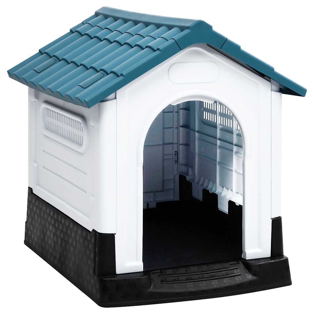 Vidaxl Dog Loft 57x68x66 cm Bleu polypropène
