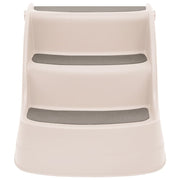 Vidaxl Dog Staircase 3 étapes pliables 50x38x38 cm Couleur de crème en plastique - afbeelding 3