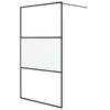 Vidaxl Walk-In Walking Walk 115x195 cm Halfmat Esg-glas noir