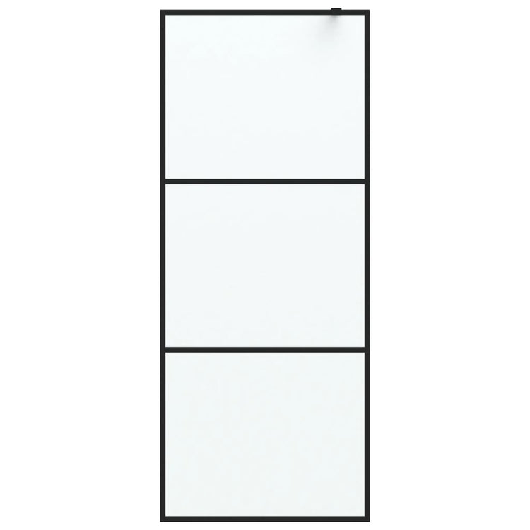Vidaxl Walk-In Walk Murn 80x195 cm Mat Esg Verre noir