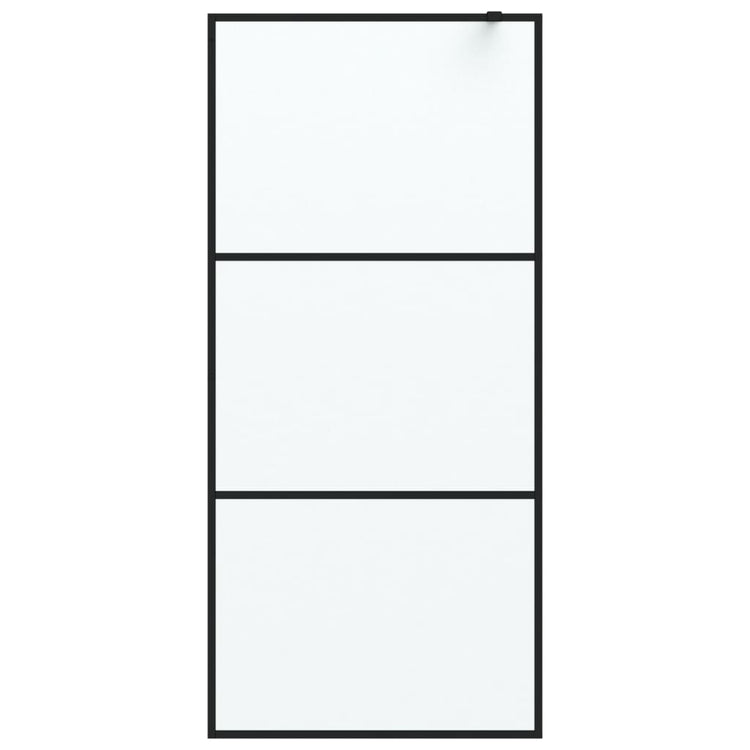 Vidaxl Walk-In Walk Murn 90x195 cm mat esg verre noir