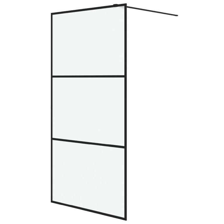 Vidaxl Walk-In Walk Murn 100x195 cm Matte Esg Verre noir