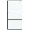 Vidaxl Walk-In Walk Murn 100x195 cm Matte Esg Verre noir