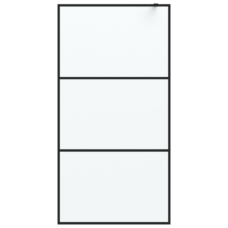 Vidaxl Walk-In Walk Murn 100x195 cm Matte Esg Verre noir