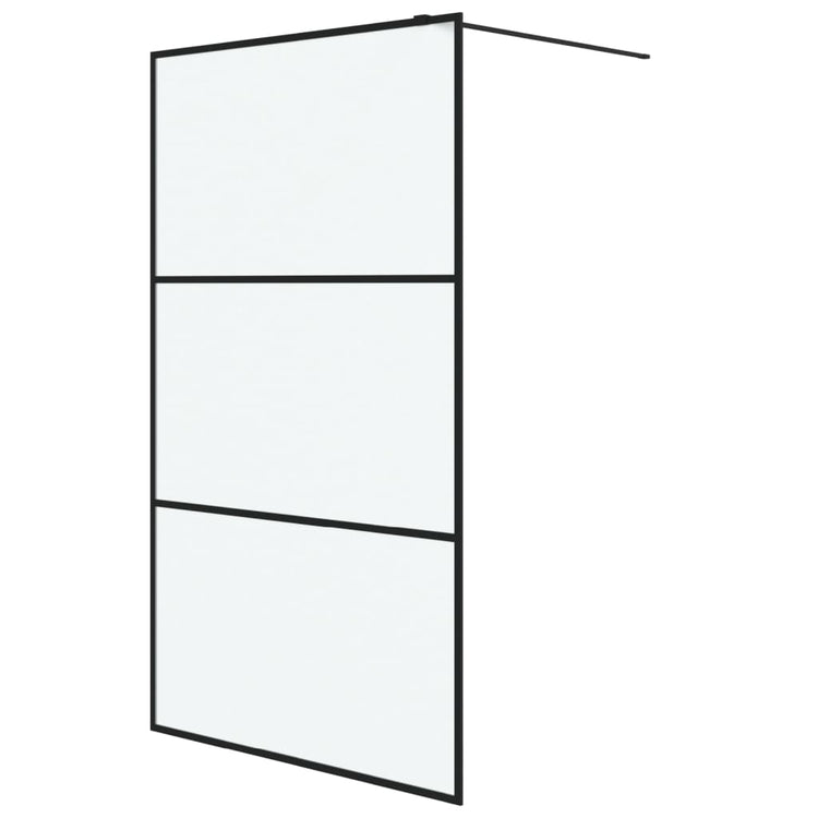 Vidaxl Walk-In Walk Murn 115x195 cm mat esg verre noir