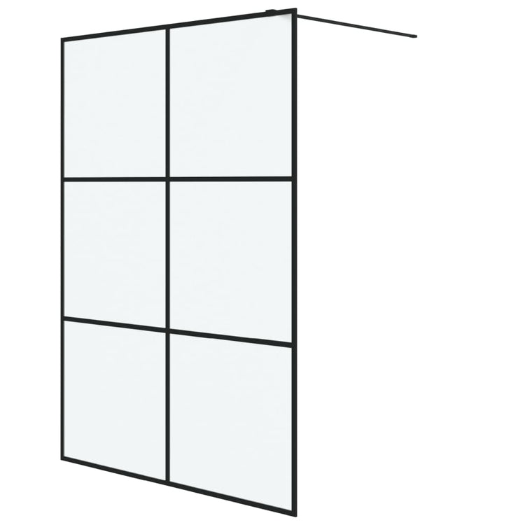 Vidaxl Walk-In Walk Word 140x195 cm mat esg verre noir