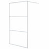 Vidaxl Walk-In Walking Murn 115x195 cm Transparent ESG Glass Silver Colored
