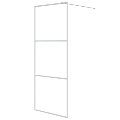 Vidaxl Walk-In Walking Mur 80x195 cm Transparent ESG Glass White