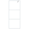 Vidaxl Walk-In Walking Mur 80x195 cm Transparent ESG Glass White