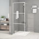 Vidaxl Walk-In Walking Mur 80x195 cm Transparent ESG Glass White