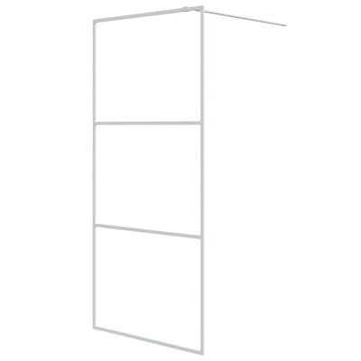 Vidaxl Walk-In Walk Murn 90x195 cm Transparent ESG Glass White