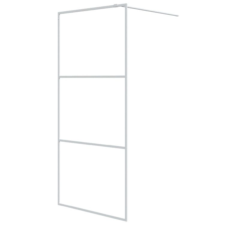 Vidaxl Walk-In Walk Murn 90x195 cm Transparent ESG Glass White