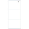 Vidaxl Walk-In Walk Murn 90x195 cm Transparent ESG Glass White