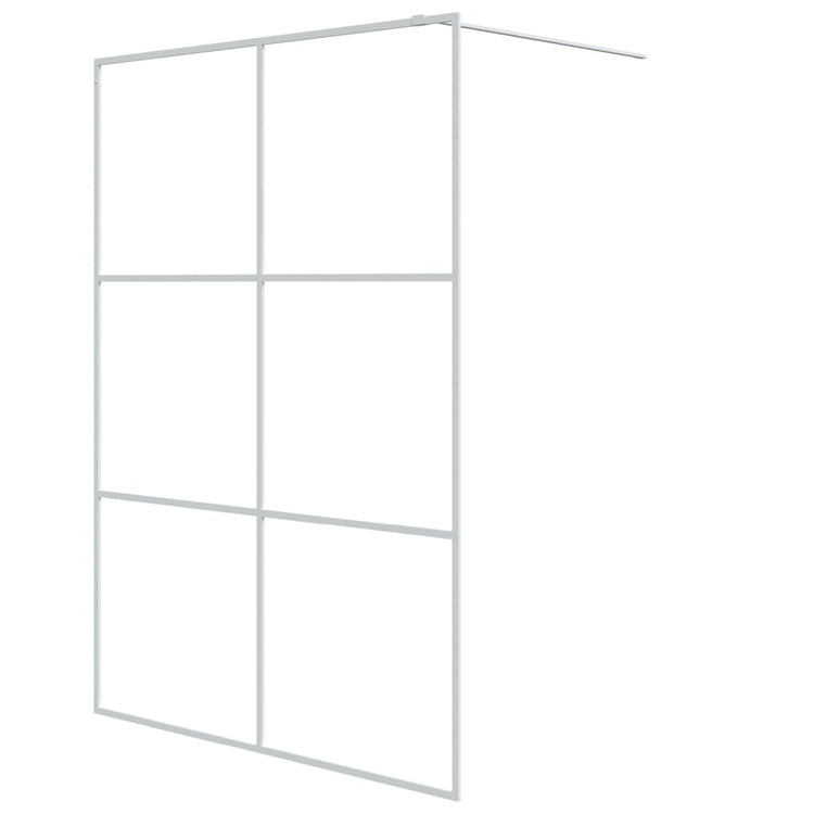 Vidaxl Walk-In Walk Murn 140x195 cm Transparent ESG Glass White