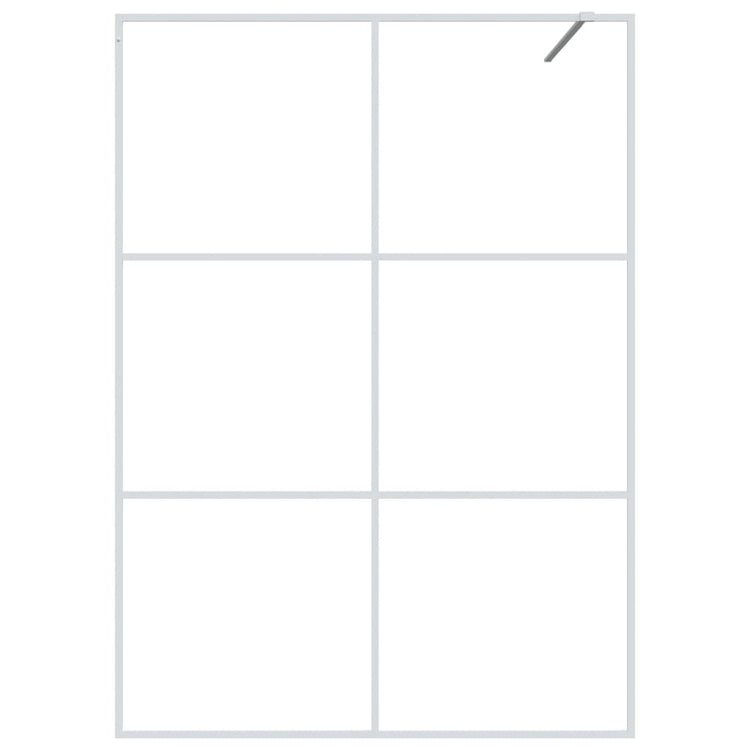 Vidaxl Walk-In Walk Murn 140x195 cm Transparent ESG Glass White
