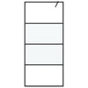 Vidaxl Walk-In Walk-In Walk 90x195 cm Half-Mat Esg Verre noir
