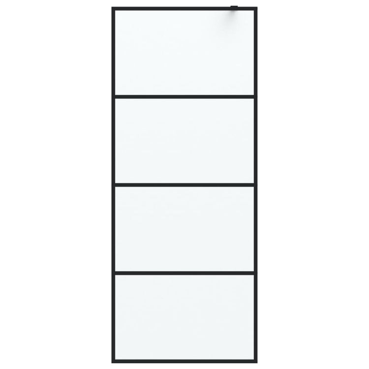 Vidaxl Walk-In Walk Murn 80x195 cm Mat Esg Verre noir