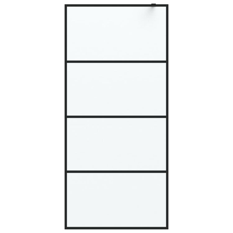 Vidaxl Walk-In Walk Murn 90x195 cm mat esg verre noir