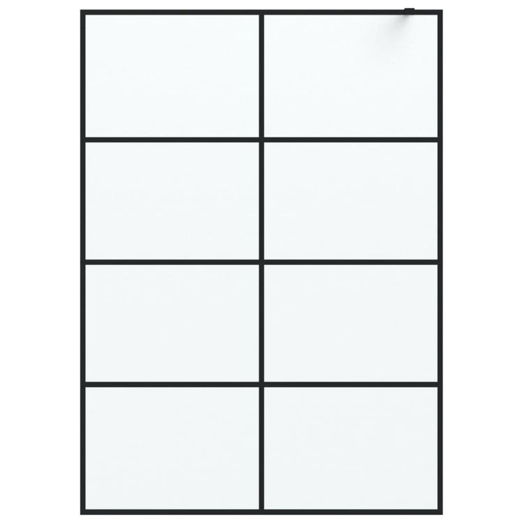 Vidaxl Walk-In Walk Word 140x195 cm mat esg verre noir