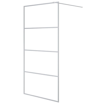 Vidaxl Walk-In Walking Wall 100x195 cm transparent ESG en verre argent coloré