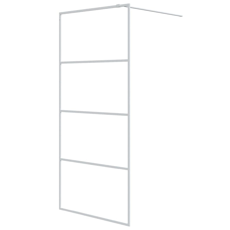 Vidaxl Walk-In Walk Murn 90x195 cm Transparent ESG Glass White
