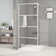 Vidaxl Walk-In Walk Murn 90x195 cm Transparent ESG Glass White